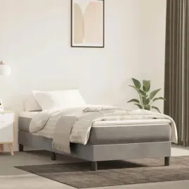 vidaxl-lozko-kontynentalne-z-materacem-jasnoszare-aksamit-90x200-cm