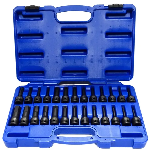 TORX IMBUS XZN HEX klucze udarowe zestaw 26 szt. 1/2' ASTA