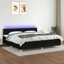 vidaxl-lozko-kontynentalne-z-materacem-czarne-200-x-200-cm-tkanina
