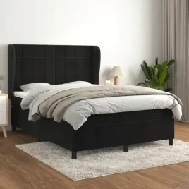 vidaxl-lozko-kontynentalne-z-materacem-czarne-140x200-cm-aksamit