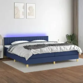 vidaxl-lozko-kontynentalne-z-materacem-niebieskie-200x200-cm-tkanina