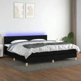 vidaxl-lozko-kontynentalne-z-materacem-czarne-200-x-200-cm-tkanina