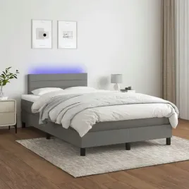 vidaxl-lozko-kontynentalne-z-materacem-ciemnoszara-tkanina-120x200-cm