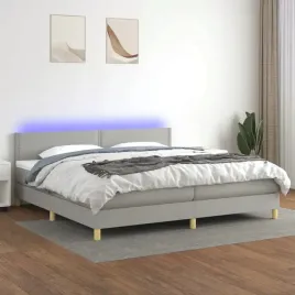 vidaxl-lozko-kontynentalne-z-materacem-jasnoszare-200x200cm-tkanina