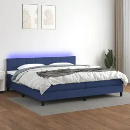 vidaxl-lozko-kontynentalne-z-materacem-niebieskie-200x200-cm-tkanina