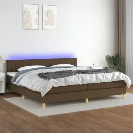 vidaxl-lozko-kontynentalne-z-materacem-brazowe-200x200-cm-tkanina