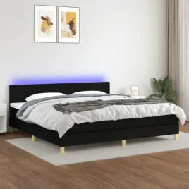 vidaxl-lozko-kontynentalne-z-materacem-czarne-200-x-200-cm-tkanina