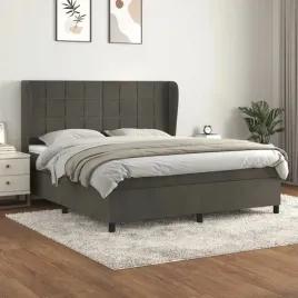 vidaxl-lozko-kontynentalne-z-materacem-ciemnoszare-180x200cm-aksamit