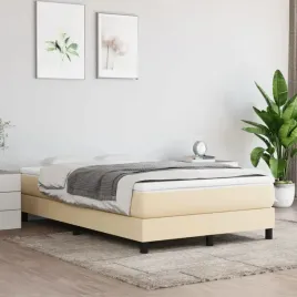 vidaxl-lozko-kontynentalne-z-materacem-kremowe-tkanina-120x200-cm