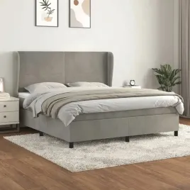 vidaxl-lozko-kontynentalne-z-materacem-jasnoszare-180x200cm-aksamit