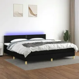 vidaxl-lozko-kontynentalne-z-materacem-czarne-200-x-200-cm-tkanina