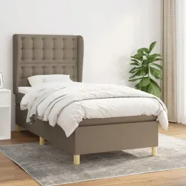 vidaxl-lozko-kontynentalne-z-materacem-taupe-tkanina-90x190-cm