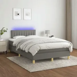 vidaxl-lozko-kontynentalne-z-materacem-ciemnoszara-tkanina-120x200-cm