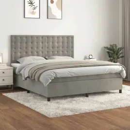 vidaxl-lozko-kontynentalne-z-materacem-jasnoszare-160x200cm-aksamit