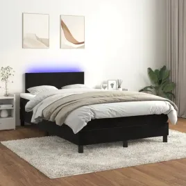 vidaxl-lozko-kontynentalne-z-materacem-i-led-czarny-aksamit-120x200cm
