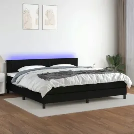 vidaxl-lozko-kontynentalne-z-materacem-czarne-200-x-200-cm-tkanina