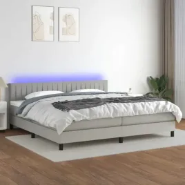 vidaxl-lozko-kontynentalne-z-materacem-jasnoszare-200x200cm-tkanina