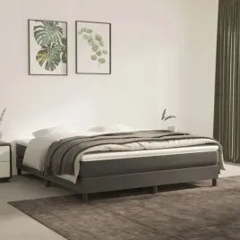 vidaxl-lozko-kontynentalne-z-materacem-ciemnoszare-160x200cm-aksamit