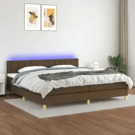 vidaxl-lozko-kontynentalne-z-materacem-brazowe-200x200-cm-tkanina