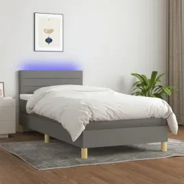 vidaxl-lozko-kontynentalne-z-materacem-ciemnoszara-tkanina-100x200cm