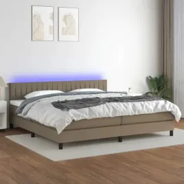 vidaxl-lozko-kontynentalne-z-materacem-taupe-200-x-200-cm-tkanina