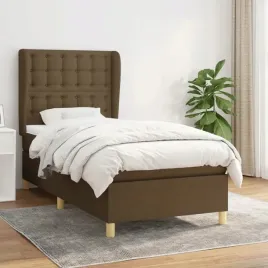 vidaxl-lozko-kontynentalne-z-materacem-brazowe-tkanina-100x200-cm
