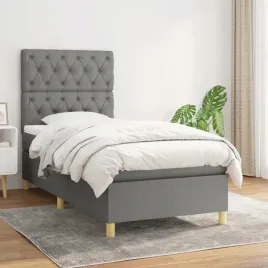 vidaxl-lozko-kontynentalne-z-materacem-ciemnoszara-tkanina-80x200-cm
