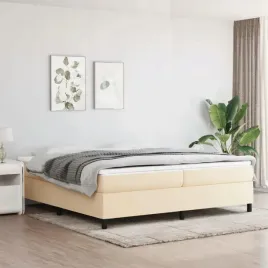 vidaxl-lozko-kontynentalne-z-materacem-kremowe-tkanina-200x200-cm