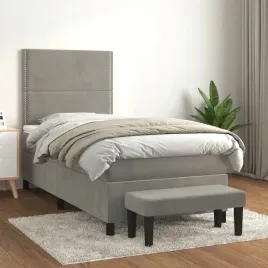 vidaxl-lozko-kontynentalne-z-materacem-jasnoszare-aksamit-100x200cm