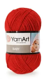 wloczka-yarnart-baby-576-50-g-czerwien-czerwona