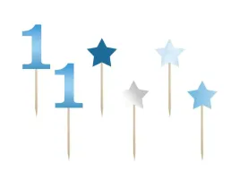 pikery-na-roczek-gwiazdki-blekitne-7-cm-6-szt