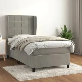 vidaxl-lozko-kontynentalne-z-materacem-jasnoszare-aksamit-90x200-cm