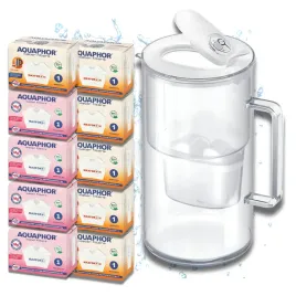 dzbanek-filtrujacy-szklany-bialy-aquaphor-glass-10-filtrow-maxfor-4mg-6h