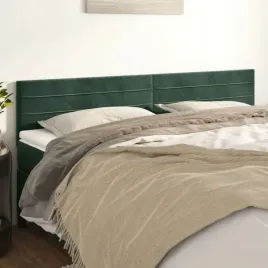 vidaxl-zaglowki-do-lozka-2-szt-ciemnozielony-100x5x78-88cm-aksamit
