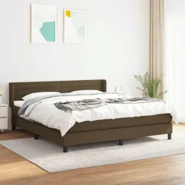 vidaxl-lozko-kontynentalne-z-materacem-brazowe-tkanina-160x200-cm