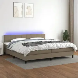 vidaxl-lozko-kontynentalne-z-materacem-taupe-200-x-200-cm-tkanina