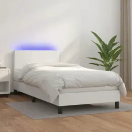 vidaxl-lozko-kontynentalne-z-materacem-i-led-biala-ekoskora-80x200-cm