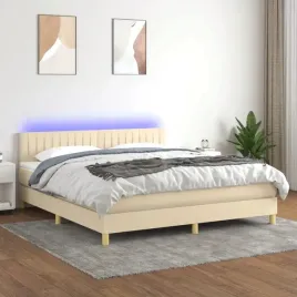 vidaxl-lozko-kontynentalne-z-materacem-kremowe-160x200-cm-tkanina
