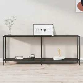 vidaxl-stolik-konsolowy-czarny-200x35x755-cm-szklo-hartowane