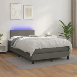 vidaxl-lozko-kontynentalne-z-materacem-i-led-szara-ekoskora-120x200cm