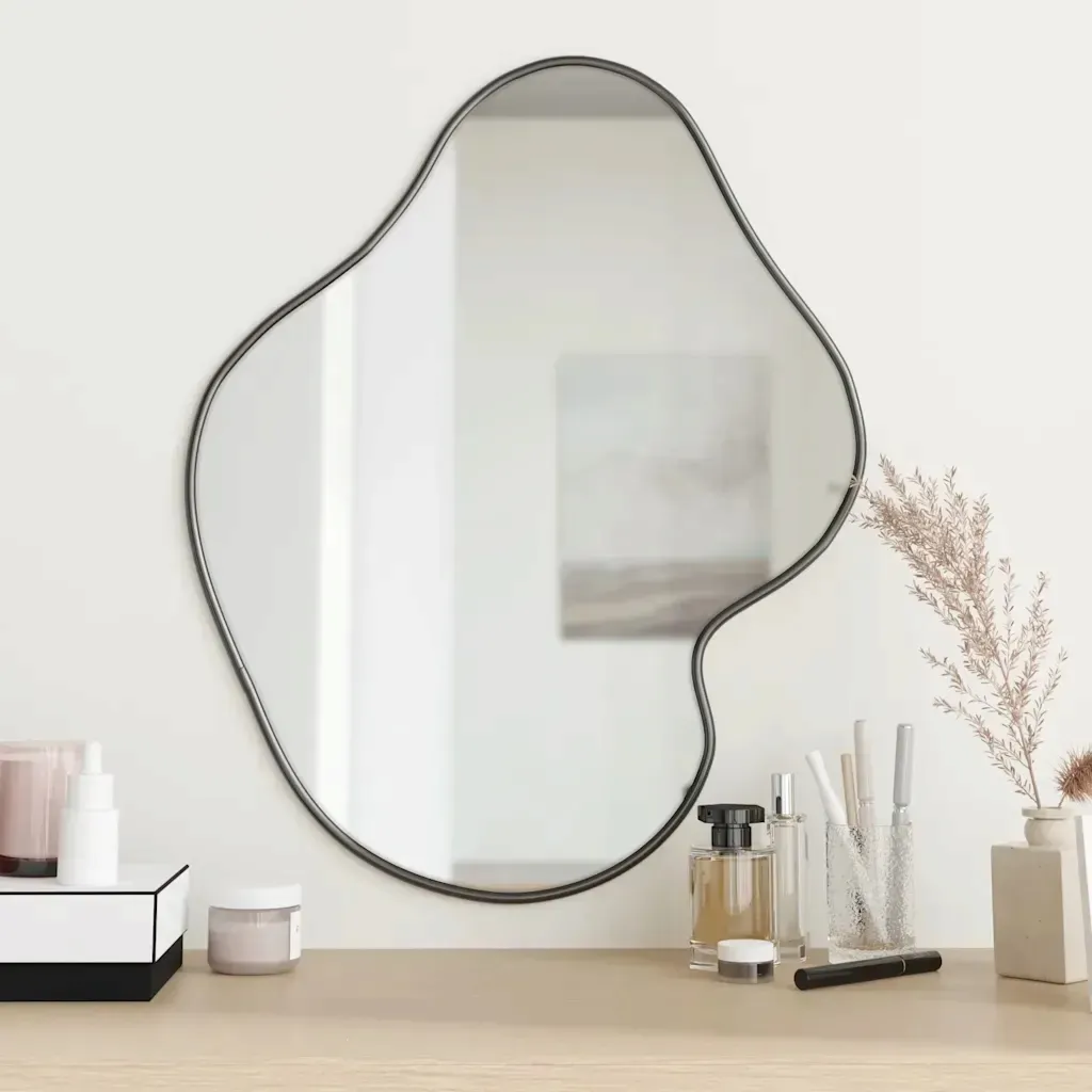 vidaxl-lustro-scienne-czarne-60x50-cm