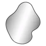 vidaxl-lustro-scienne-czarne-60x50-cm-stan-nowy