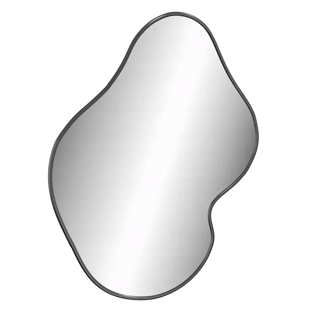 vidaxl-lustro-scienne-czarne-60x50-cm