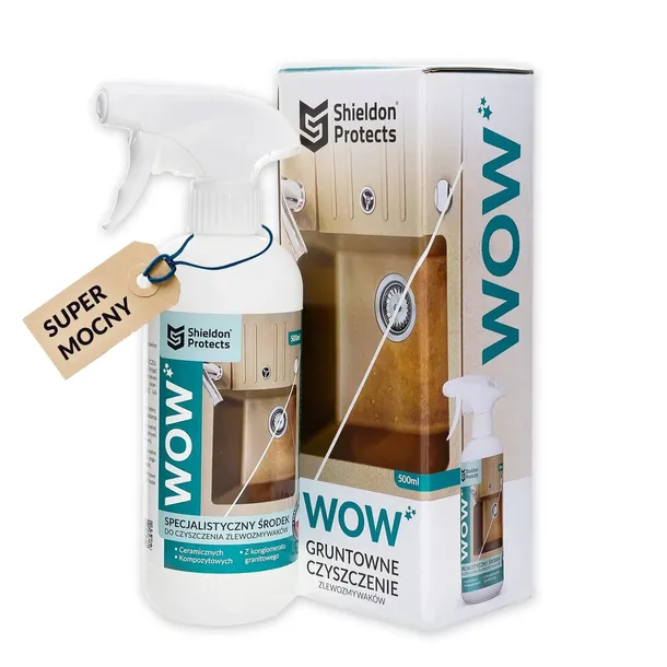 Silny środek do czyszczenia zlewu granitowego Shieldon Protects WOW 500ml