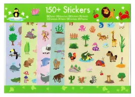 naklejki-zwierzeta-safari-farma-ocean-150-sztuk-5-arkuszy