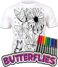 koszulka-do-malowania-motyle-motylki-t-shirt-10-zmywalne-markery-5-6-lat