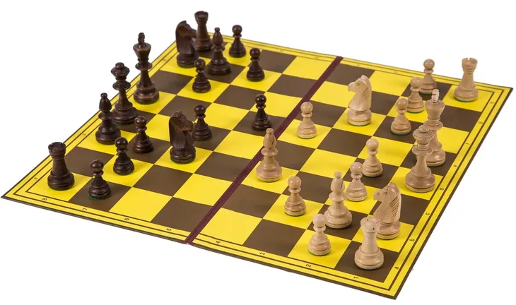SQUARE - Zestaw Szachowy - Szachownica + Figury drewniane Staunton 5