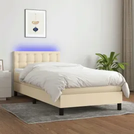 vidaxl-lozko-kontynentalne-z-materacem-kremowe-100x200-cm-tkanina
