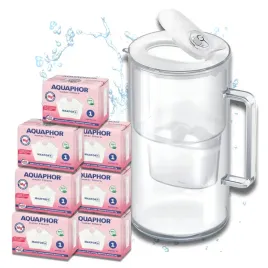 dzbanek-filtrujacy-wode-szklany-aquaphor-glass-bialy-7-filtrow-maxfor-mg