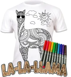 koszulka-do-malowania-lama-mandala-10-zmywalne-markery-9-11-lat